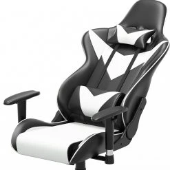 Fredriks Chaise gamer Jasper - Noir / Blanc -Chaises Soldes 1000307849 220510 055 DETAILS P000000001000307849