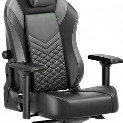 Fredriks Chaise gamer Lasse XXL - Noir / Gris -Chaises Soldes 1000307852 220510 060 DETAILS P000000001000307852