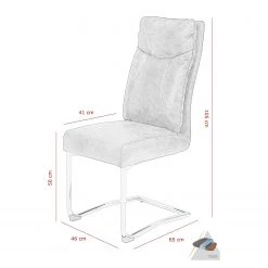 Loftscape Chaises cantilever Tadley (lot de 2) - Noir -Chaises Soldes 1000309925 211117 170249000542 SKETCH DETAILS P000000001000309925 sketch