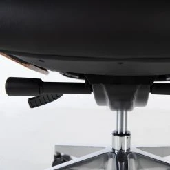 Fredriks Chaise de bureau Weld - Cuir véritable / Plaqué noyer / Métal - Noir / noyer / Aluminium -Chaises Soldes 1000310647 220826 040 DETAILS P000000001000310647