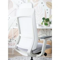 Fredriks Chaise de bureau Rosie - Gris clair / Blanc -Chaises Soldes 1000310650 220819 030 DETAILS P000000001000310650