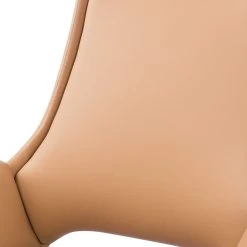 Fredriks Chaise de bureau Zore - Imitation cuir / Métal - Cognac / Aluminium -Chaises Soldes 1000310651 220509 080 DETAILS P000000001000310651