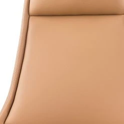 Fredriks Chaise de bureau Zore - Imitation cuir / Métal - Cognac / Aluminium -Chaises Soldes 1000310651 220509 090 DETAILS P000000001000310651
