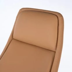 Fredriks Chaise de bureau Zore - Imitation cuir / Métal - Cognac / Aluminium -Chaises Soldes 1000310651 220826 035 DETAILS P000000001000310651