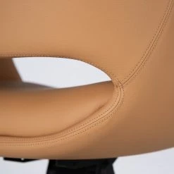 Fredriks Chaise de bureau Zore - Imitation cuir / Métal - Cognac / Aluminium -Chaises Soldes 1000310651 220826 039 DETAILS P000000001000310651