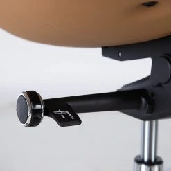 Fredriks Chaise de bureau Zore - Imitation cuir / Métal - Cognac / Aluminium -Chaises Soldes 1000310651 220826 040 DETAILS P000000001000310651