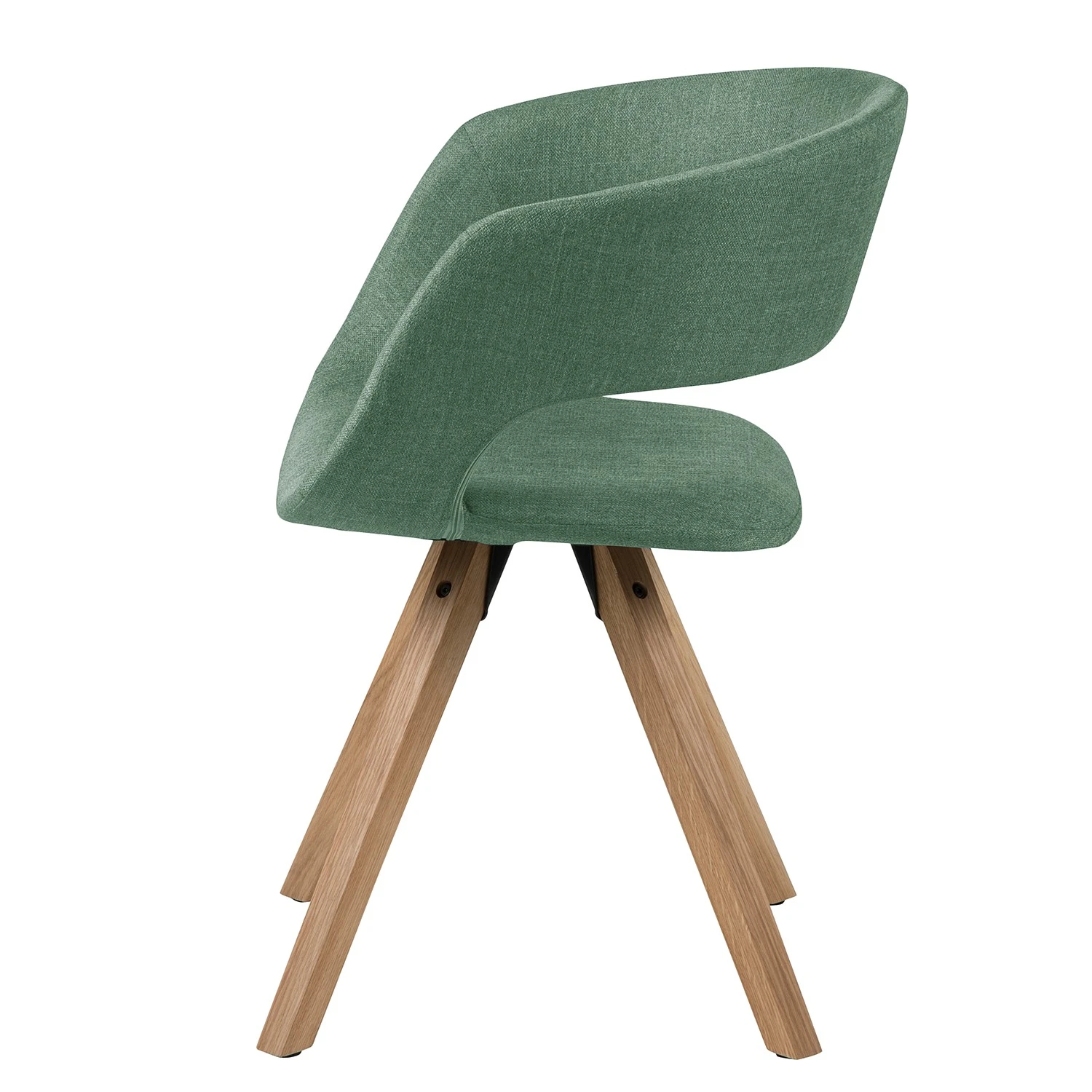 Mørteens Chaise à accoudoirs Buggio - Tissu / Hévéa massif - Tissu Cors: Gris menthe - Lot de 2 7 Mørteens Chaise à accoudoirs Buggio - Tissu / Hévéa massif - Tissu Cors: Gris menthe - Lot de 2 – Image 5