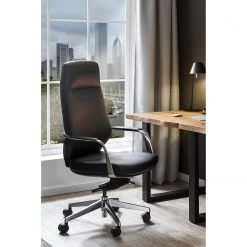 Fredriks Chaise de bureau Lavaur - Imitation cuir / Aluminium - Noir / Argenté 11 Fredriks Chaise de bureau Lavaur - Imitation cuir / Aluminium - Noir / Argenté -Chaises Soldes 1000312403 211130 131604000024 MOOD DETAILS P000000001000312403 mood