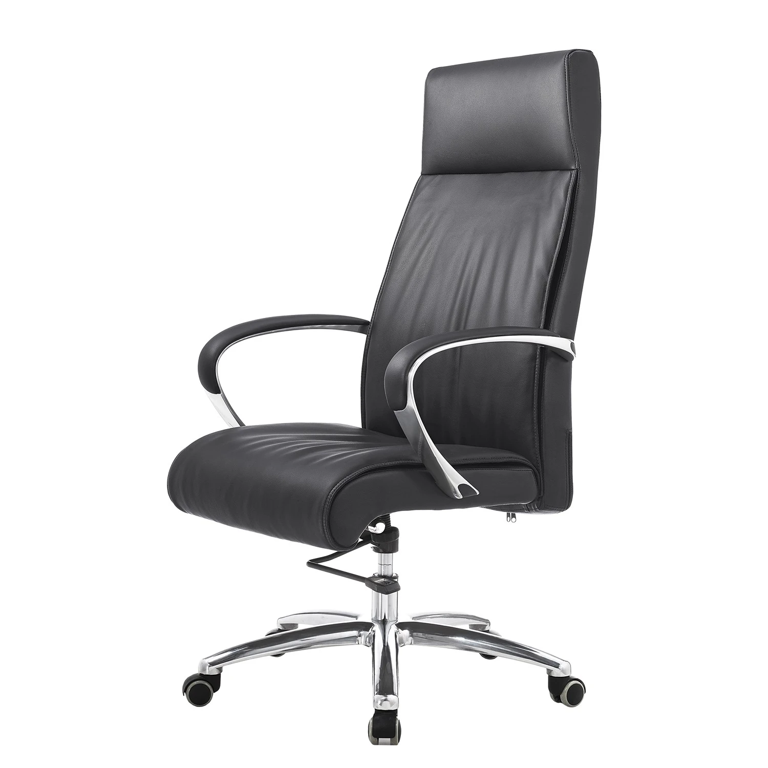 Fredriks Chaise de bureau Lazaro - Cuir véritable / Aluminium - noir / chrome 3 Fredriks Chaise de bureau Lazaro - Cuir véritable / Aluminium - noir / chrome