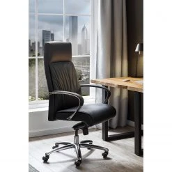 Fredriks Chaise de bureau Lazaro - Cuir véritable / Aluminium - noir / chrome 9 Fredriks Chaise de bureau Lazaro - Cuir véritable / Aluminium - noir / chrome -Chaises Soldes 1000312420 211130 13160500042 MOOD DETAILS P000000001000312420 mood