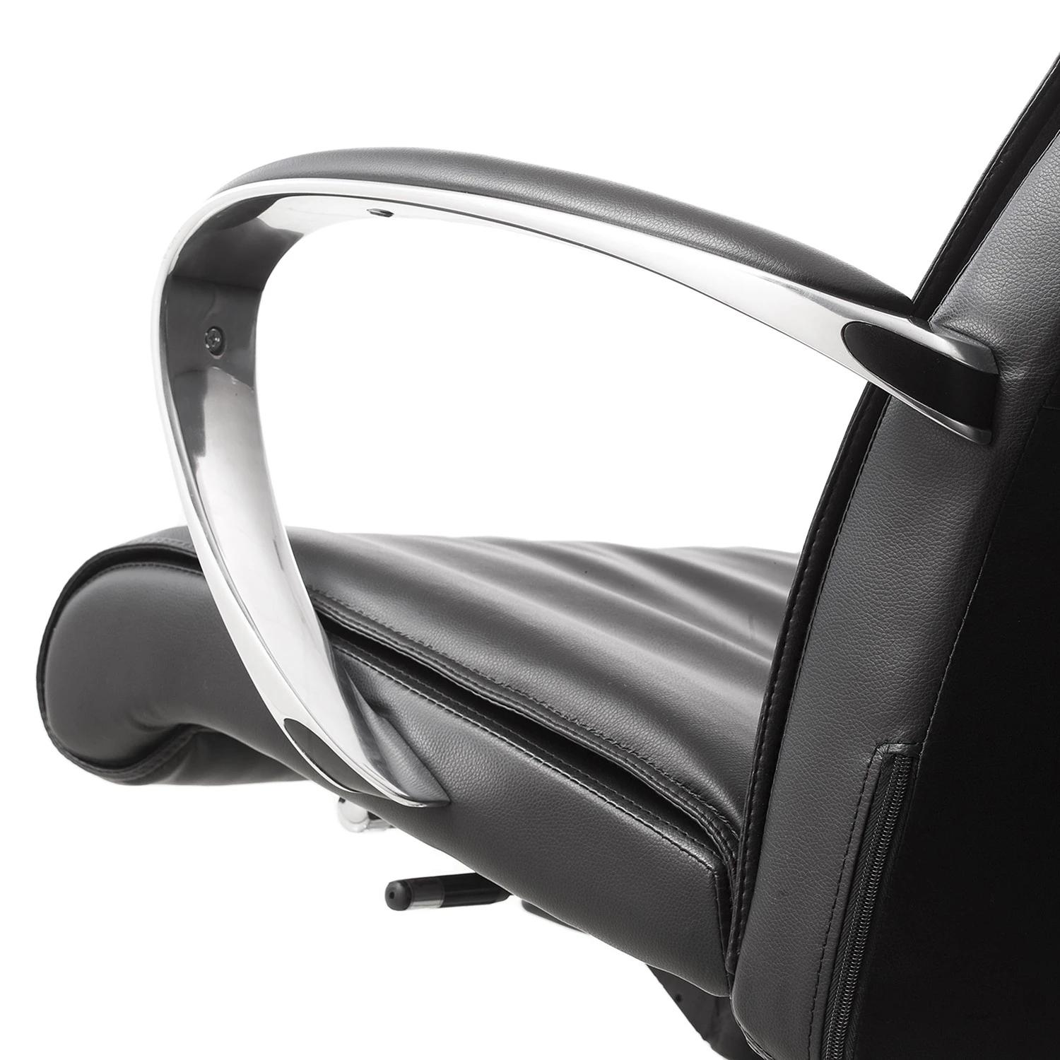 Fredriks Chaise de bureau Lazaro - Cuir véritable / Aluminium - noir / chrome 6 Fredriks Chaise de bureau Lazaro - Cuir véritable / Aluminium - noir / chrome – Image 4