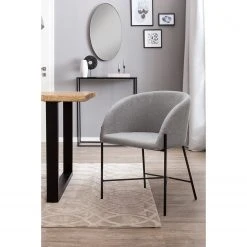 Loftscape Chaise à accoudoirs Pretoria - Gris lumineux -Chaises Soldes 1000312467 211207 12102800344 MOOD DETAILS P000000001000312467 mood