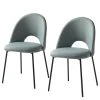 Mørteens Chaise capitonnée Ikley - Tissu / Métal - Noir - Gris menthe - Lot de 2 1 Mørteens Chaise capitonnée Ikley - Tissu / Métal - Noir - Gris menthe - Lot de 2 -Chaises Soldes 1000312593 211210 092458000101 IMAGE P000000001000312593
