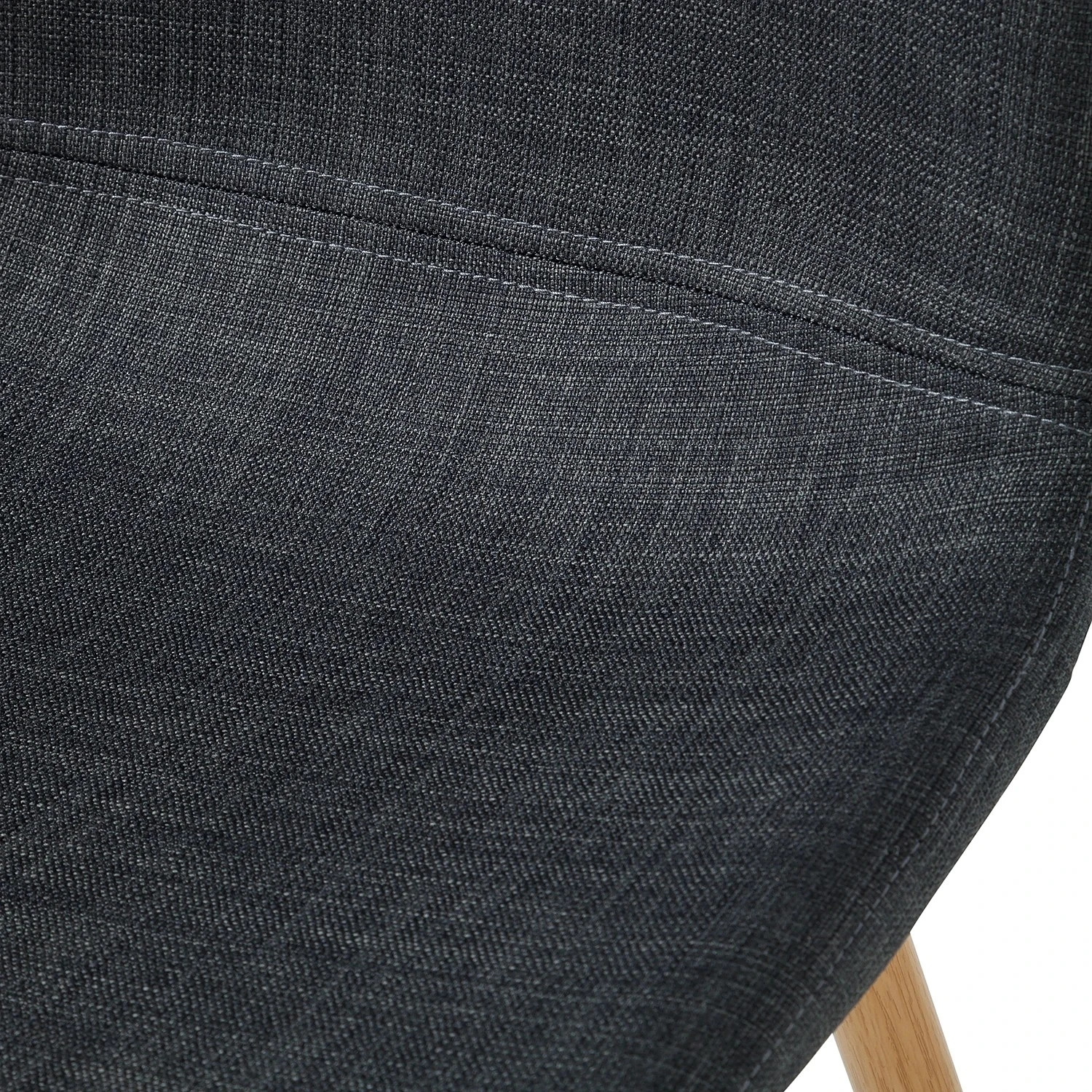 Mørteens Chaise capitonnée Iskmo II - Anthracite - Lot de 4 9 Mørteens Chaise capitonnée Iskmo II - Anthracite - Lot de 4 – Image 7