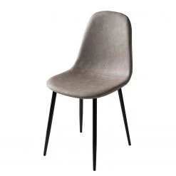 Mørteens Chaise capitonnée Iskmo VII - Imitation cuir / Métal - Noir - Taupe - Lot de 4 23 Mørteens Chaise capitonnée Iskmo VII - Imitation cuir / Métal - Noir - Taupe - Lot de 4 -Chaises Soldes 1000312597 211210 09245800185 DETAILS P000000001000312597