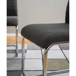 Mooved Chaise cantilever Claras - Gris - Lot de 4 -Chaises Soldes 1000313229 211209 14223100090 DETAILS P000000001000313229