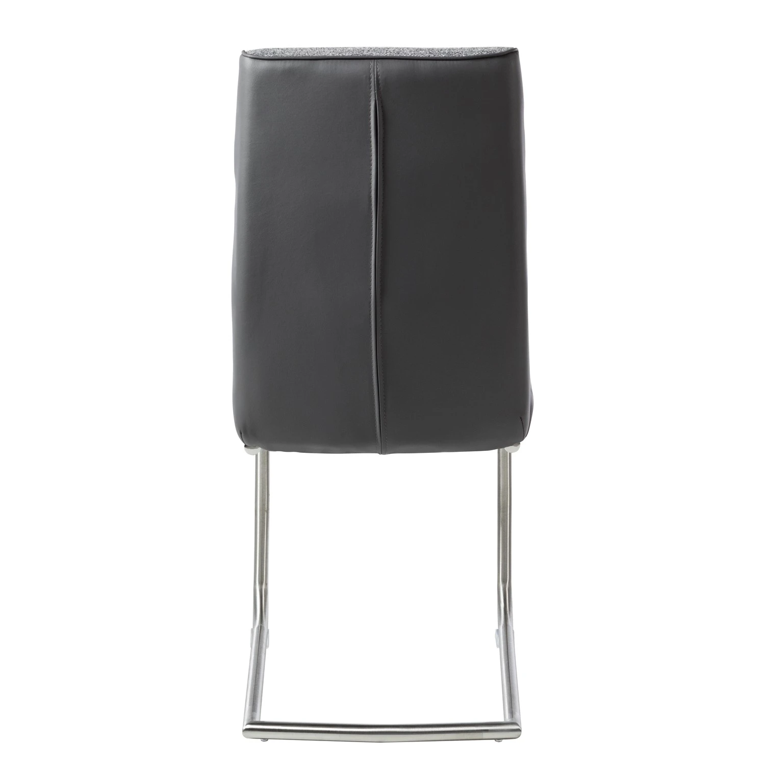 Fredriks Chaise cantilever Abenra - Tissu structuré / Acier - Acier inoxydable - Gris - Lot de 4 8 Fredriks Chaise cantilever Abenra - Tissu structuré / Acier - Acier inoxydable - Gris - Lot de 4 – Image 6