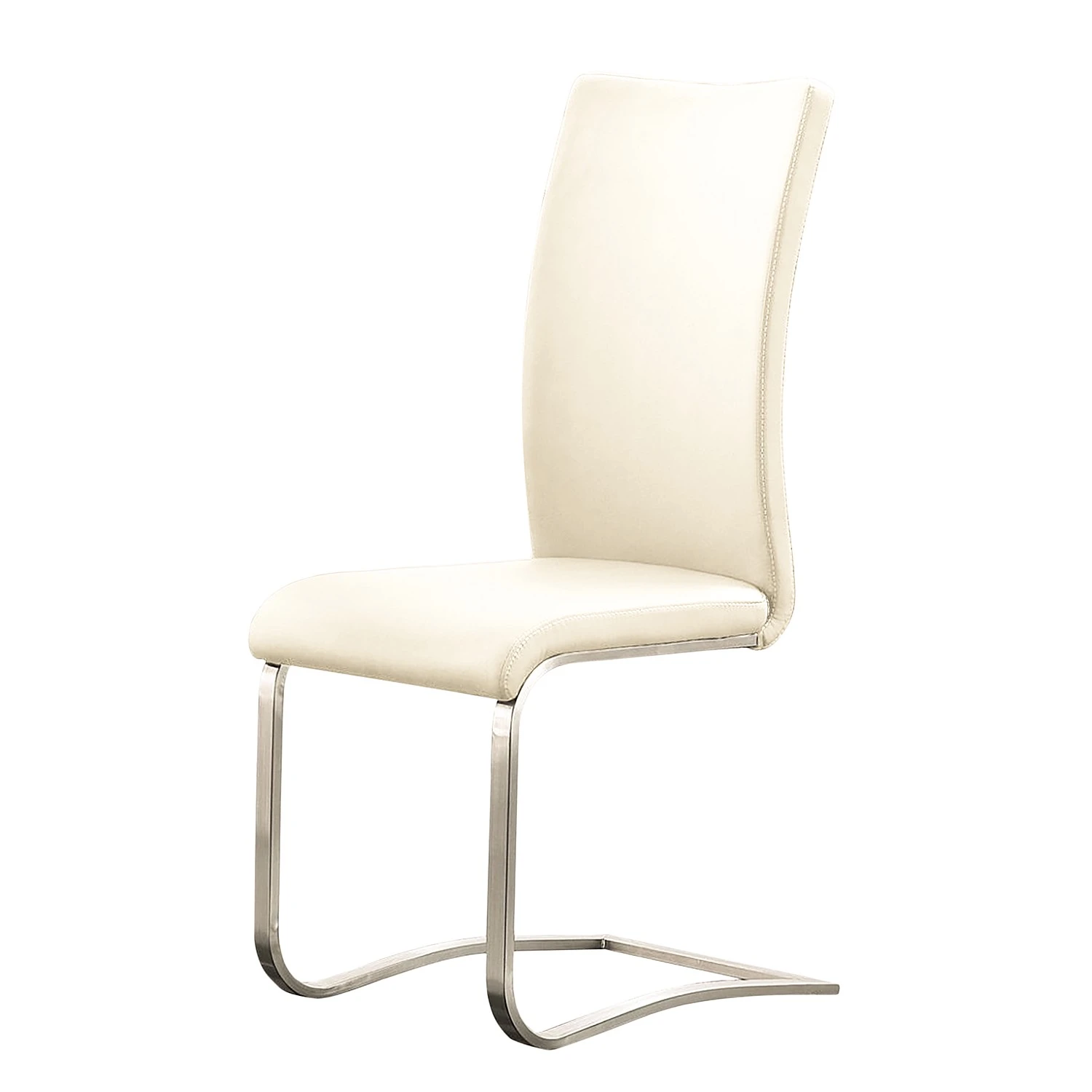 Fredriks Chaises Marco - Cuir Gyda: Créme - Lot de 4 6 Fredriks Chaises Marco - Cuir Gyda: Créme - Lot de 4 – Image 4