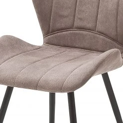 Loftscape Chaises Liena - Microfibre / Métal - Noir - Sable vintage - Lot de 4 -Chaises Soldes 1000313389 211209 14223000060 DETAILS P000000001000313389