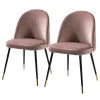Jack & Alice Chaise capitonnée Farum - Velours / Acier - Noir - Velours Zala: Rose vieilli - Lot de 2 1 Jack & Alice Chaise capitonnée Farum - Velours / Acier - Noir - Velours Zala: Rose vieilli - Lot de 2 -Chaises Soldes 1000313393 211208 12180300022 IMAGE P000000001000313393