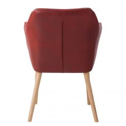Mørteens Chaise à accoudoirs Leedy IV - Imitation cuir / Chêne massif - Rouge cerise - Lot de 2 17 Mørteens Chaise à accoudoirs Leedy IV - Imitation cuir / Chêne massif - Rouge cerise - Lot de 2 -Chaises Soldes 1000313396 211208 12180400087 DETAILS P000000001000313396