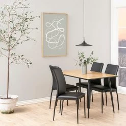 Loftscape Chaises capitonnées Domenica I (4) - Noir -Chaises Soldes 1000319538 220128 12565700021 MOOD DETAILS P000000001000319538 mood