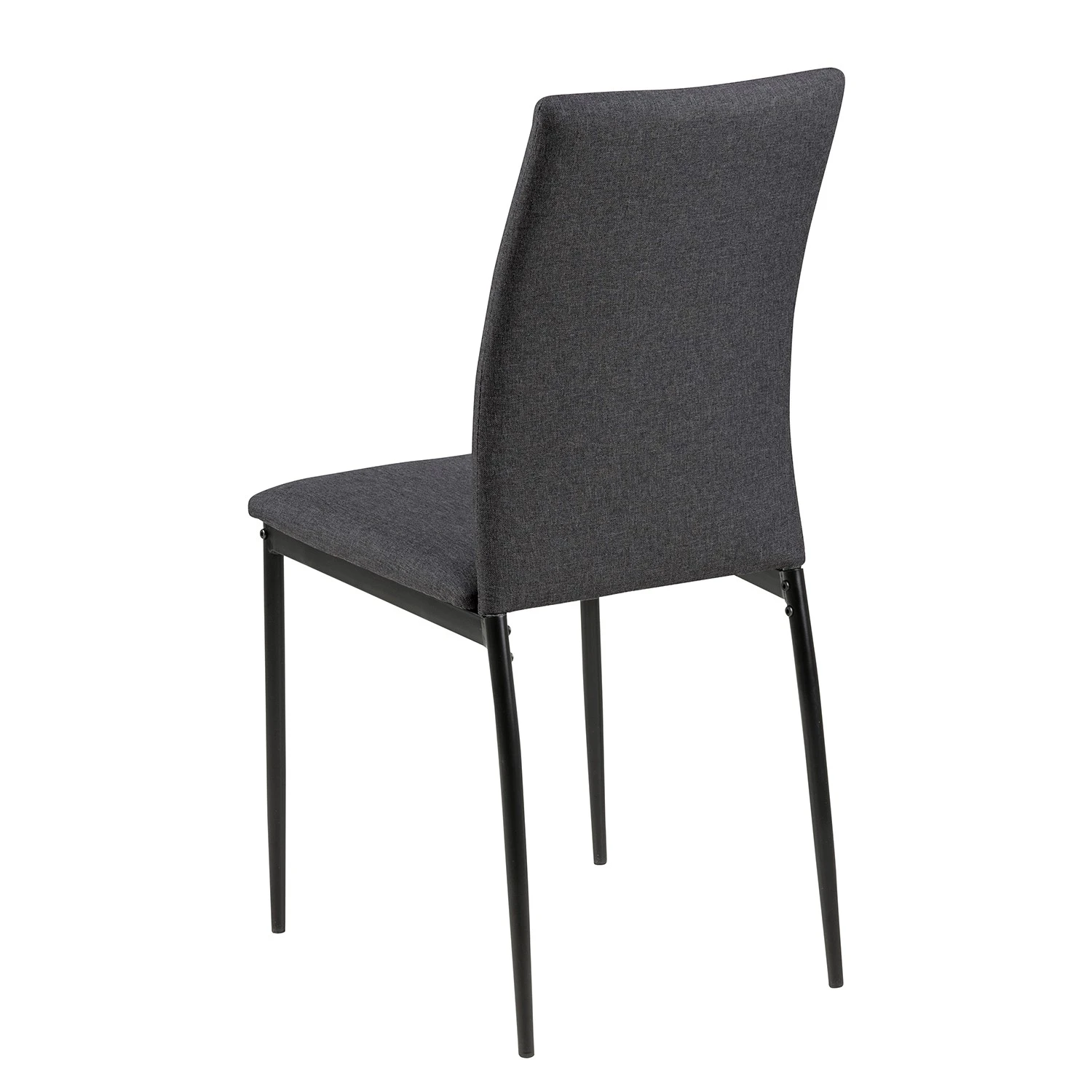 Loftscape Chaises capitonnées Domenica II (4) - Tissu / Fer - Gris / Noir 10 Loftscape Chaises capitonnées Domenica II (4) - Tissu / Fer - Gris / Noir – Image 8