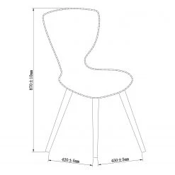 Loftscape Chaises capitonnées Monreale (lot de 2) - Tissu / Chêne massif - Gris / Chêne 18 Loftscape Chaises capitonnées Monreale (lot de 2) - Tissu / Chêne massif - Gris / Chêne -Chaises Soldes 1000319572 220128 12570000500 SKETCH DETAILS P000000001000319572 sketch