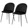 Loftscape Chaises capitonnées Luray (lot de 2) - Noir -Chaises Soldes 1000319582 220128 1257030010 IMAGE P000000001000319582