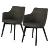 Loftscape Chaises à accoudoirs Kampen I (lot de 2) - Vert olive foncé 2 Loftscape Chaises à accoudoirs Kampen I (lot de 2) - Vert olive foncé -Chaises Soldes 1000319597 220128 1257090010 IMAGE P000000001000319597