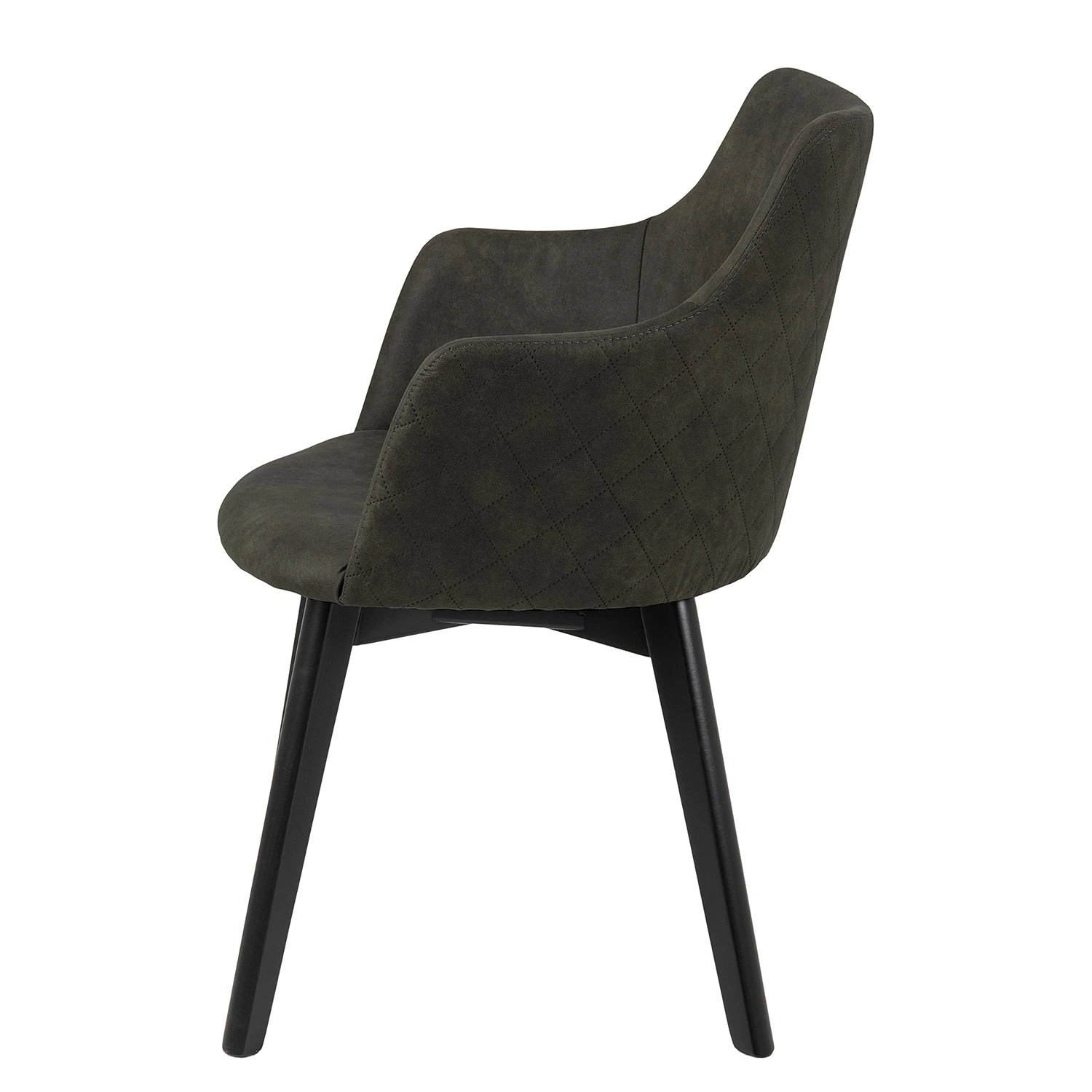 Loftscape Chaises à accoudoirs Kampen I (lot de 2) - Vert olive foncé 6 Loftscape Chaises à accoudoirs Kampen I (lot de 2) - Vert olive foncé – Image 4