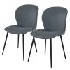 Loftscape Chaises capitonnées Koriella (lot de 2) - Velours côtelé / Fer - Gris / Noir 2 Loftscape Chaises capitonnées Koriella (lot de 2) - Velours côtelé / Fer - Gris / Noir -Chaises Soldes 1000319599 220128 1257100010 IMAGE P000000001000319599