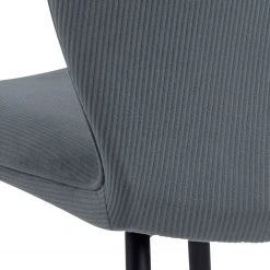 Loftscape Chaises capitonnées Koriella (lot de 2) - Velours côtelé / Fer - Gris / Noir -Chaises Soldes 1000319599 220128 1257100065 DETAILS P000000001000319599