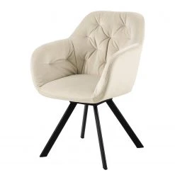 Loftscape Chaise Ă accoudoirs Roseburg - Blanc ivoire