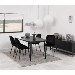 Loftscape Chaises capitonnées Kerang II (lot de 2) - Velours / Fer - Noir 16 Loftscape Chaises capitonnées Kerang II (lot de 2) - Velours / Fer - Noir -Chaises Soldes 1000319609 220128 1257140021 MOOD DETAILS P000000001000319609 mood