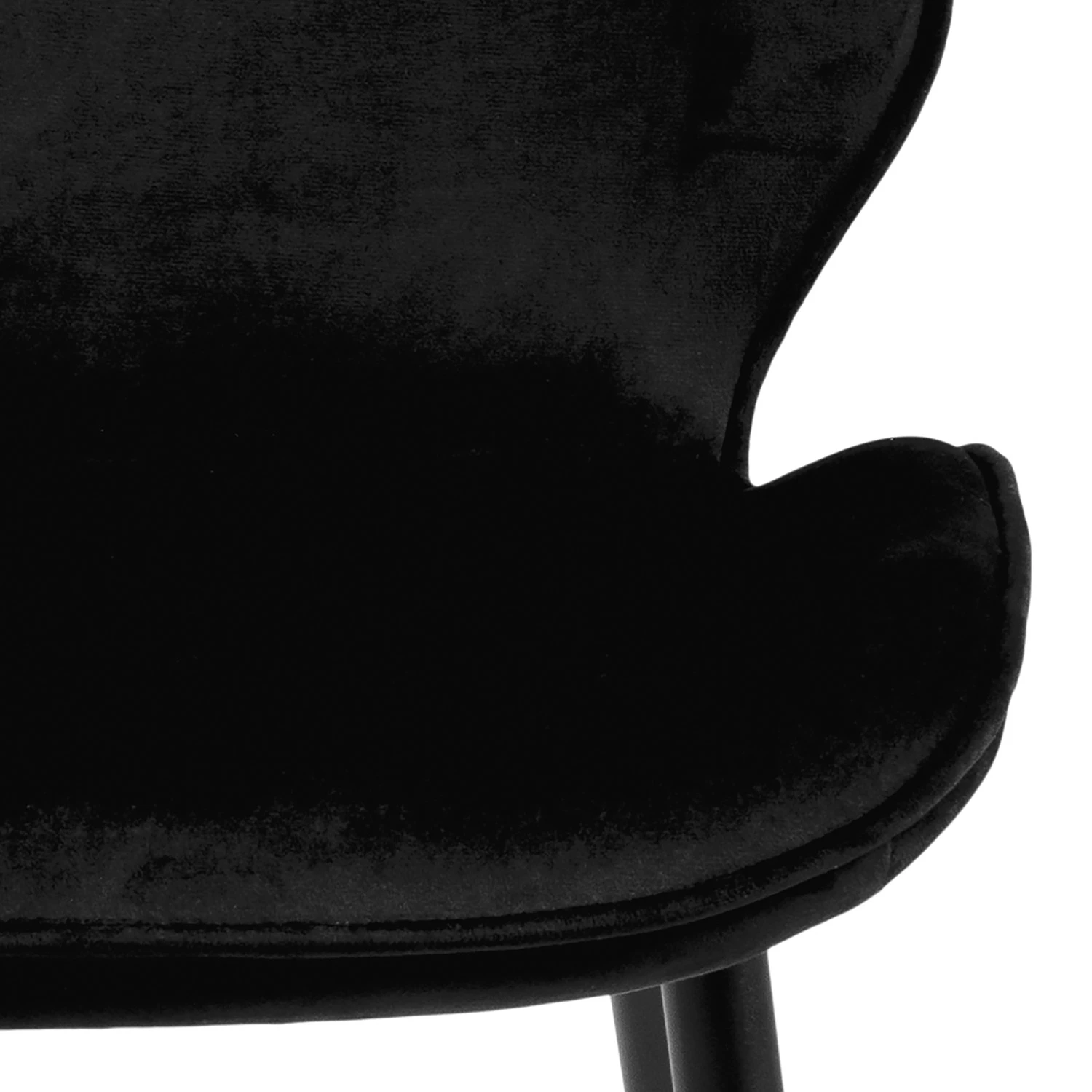 Loftscape Chaises capitonnées Kerang II (lot de 2) - Velours / Fer - Noir 12 Loftscape Chaises capitonnées Kerang II (lot de 2) - Velours / Fer - Noir – Image 10