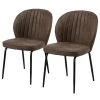Loftscape Chaises capitonnées Koppal I (lot de 2) - Marron foncé vintage -Chaises Soldes 1000319626 220128 1257210010 IMAGE P000000001000319626