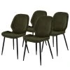 Loftscape Chaises capitonnées Kerang I (lot de 4) - Velours côtelé / Fer - Vert olive foncé / Noir 1 Loftscape Chaises capitonnées Kerang I (lot de 4) - Velours côtelé / Fer - Vert olive foncé / Noir -Chaises Soldes 1000319627 220128 1257220010 IMAGE P000000001000319627