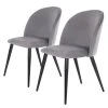 Chaises capitonnées Ruxby (lot de 2) - Gris -Chaises Soldes 1000329353 220203 16142000010 IMAGE P000000001000329353