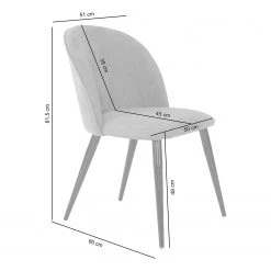 Chaises capitonnées Ruxby (lot de 2) - Gris 17 Chaises capitonnées Ruxby (lot de 2) - Gris -Chaises Soldes 1000329353 220203 161420000500 SKETCH DETAILS P000000001000329353 sketch