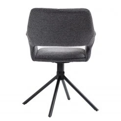 Loftscape Chaise à accoudoirs Keldur II (lot de 2) - Tissu / Acier - Gris / Noir -Chaises Soldes 1000329354 220203 16142000050 DETAILS P000000001000329354