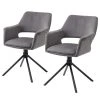 Loftscape Chaises à accoudoirs Keldur I (lot de 2) - Corde / Acier - Gris / Noir -Chaises Soldes 1000329356 220203 16142000010 IMAGE P000000001000329356