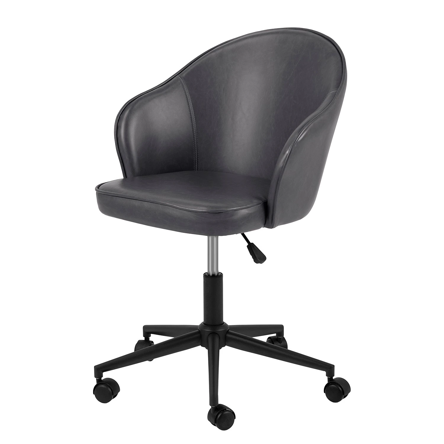 Red Living Chaise de bureau Moray - Imitation cuir / Fer - Anthracite / Noir 3 Red Living Chaise de bureau Moray - Imitation cuir / Fer - Anthracite / Noir