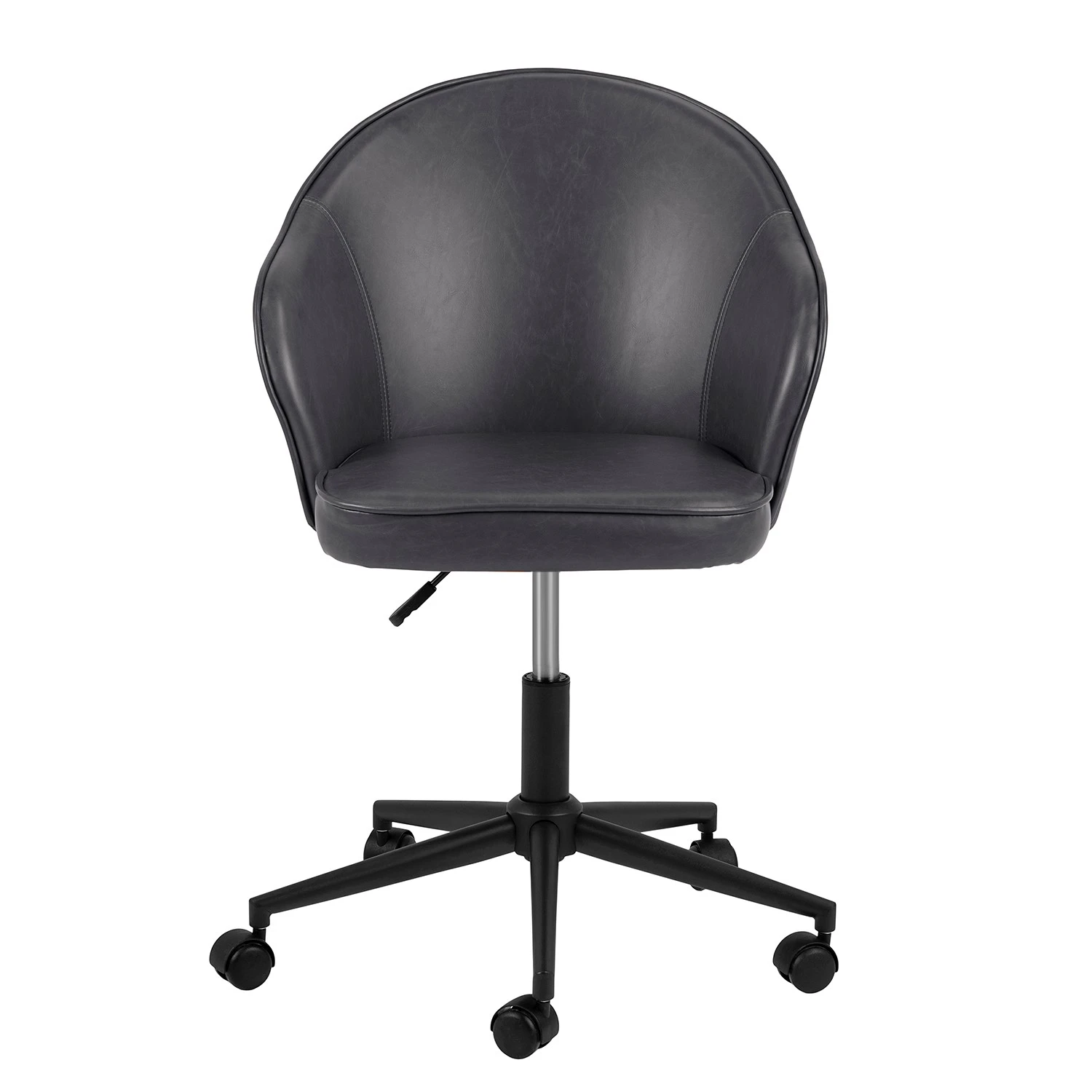 Red Living Chaise de bureau Moray - Imitation cuir / Fer - Anthracite / Noir 6 Red Living Chaise de bureau Moray - Imitation cuir / Fer - Anthracite / Noir – Image 4