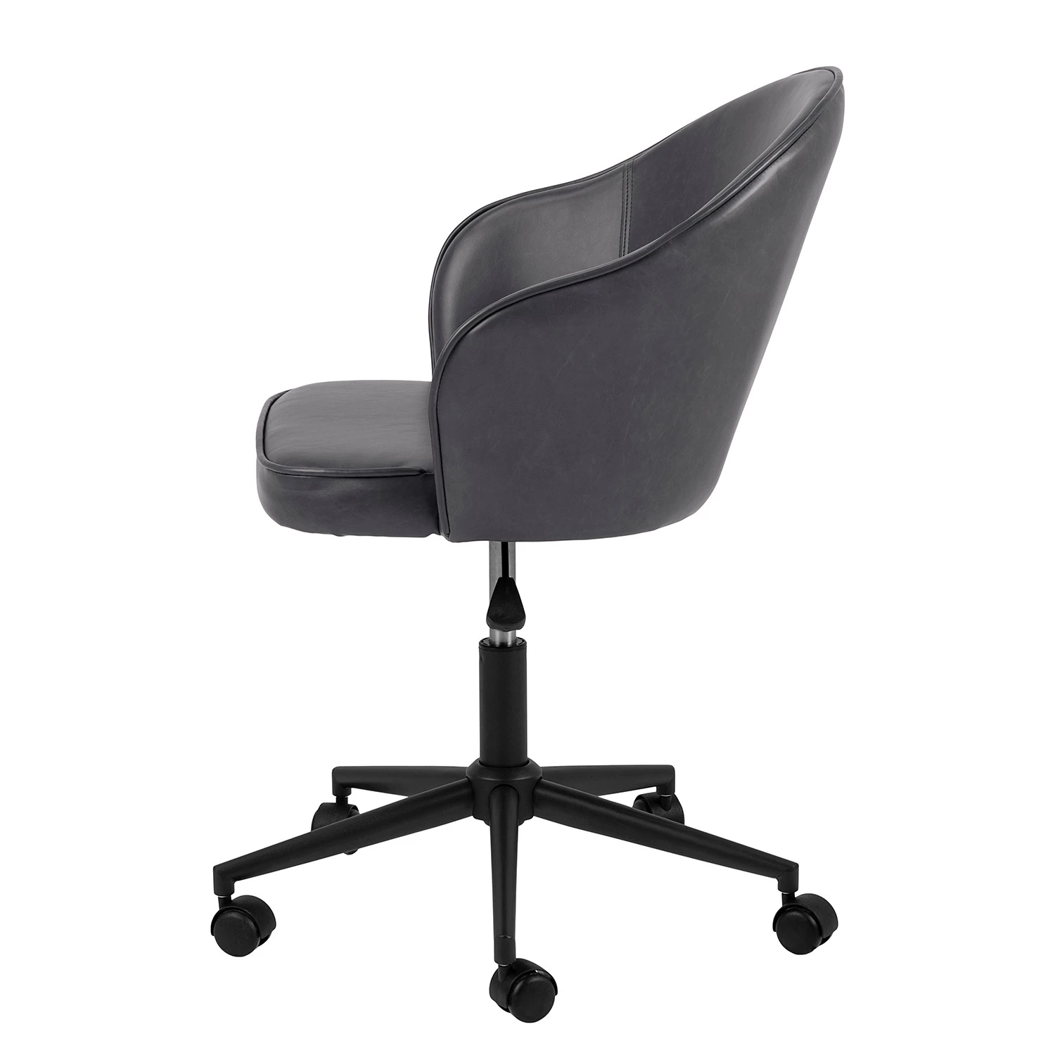 Red Living Chaise de bureau Moray - Imitation cuir / Fer - Anthracite / Noir 7 Red Living Chaise de bureau Moray - Imitation cuir / Fer - Anthracite / Noir – Image 5