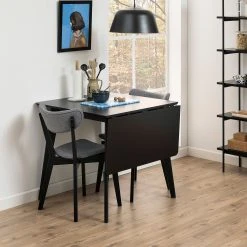 Loftscape Chaises Rigby II (lot de 2) - Tissu / Hévéa massif - Gris / Noir -Chaises Soldes 1000330926 220223 021 MOOD DETAILS P000000001000330926 mood