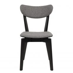 Loftscape Chaises Rigby II (lot de 2) - Tissu / Hévéa massif - Gris / Noir -Chaises Soldes 1000330926 220223 030 DETAILS P000000001000330926