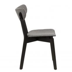 Loftscape Chaises Rigby II (lot de 2) - Tissu / Hévéa massif - Gris / Noir -Chaises Soldes 1000330926 220223 040 DETAILS P000000001000330926