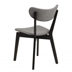 Loftscape Chaises Rigby II (lot de 2) - Tissu / Hévéa massif - Gris / Noir -Chaises Soldes 1000330926 220223 050 DETAILS P000000001000330926