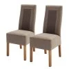 Norrwood Chaises capitonnées Reedy (lot de 2) - Cappuccino - Chêne clair 2 Norrwood Chaises capitonnées Reedy (lot de 2) - Cappuccino - Chêne clair -Chaises Soldes 1000335563 220317 010 IMAGE P000000001000335563
